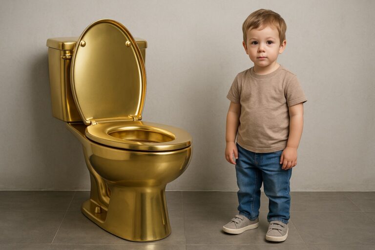 gold toilet