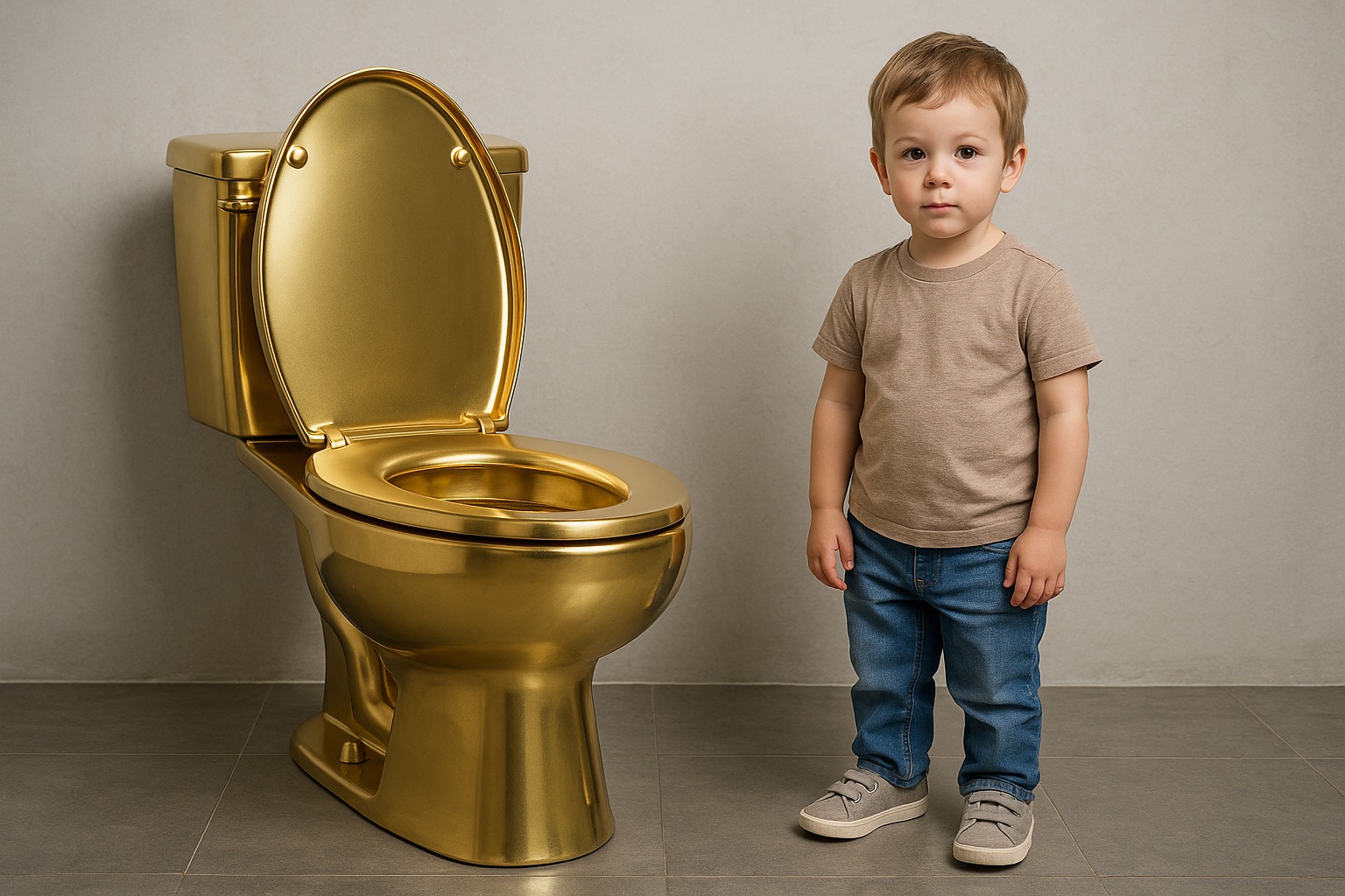 gold toilet
