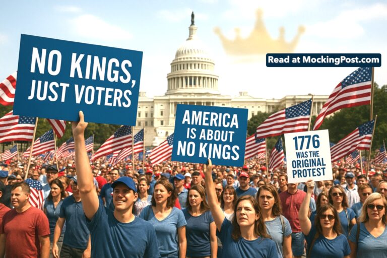 Nation Prepares for “No Kings” March, Conservatives Bracing for Outbreak of Democracy