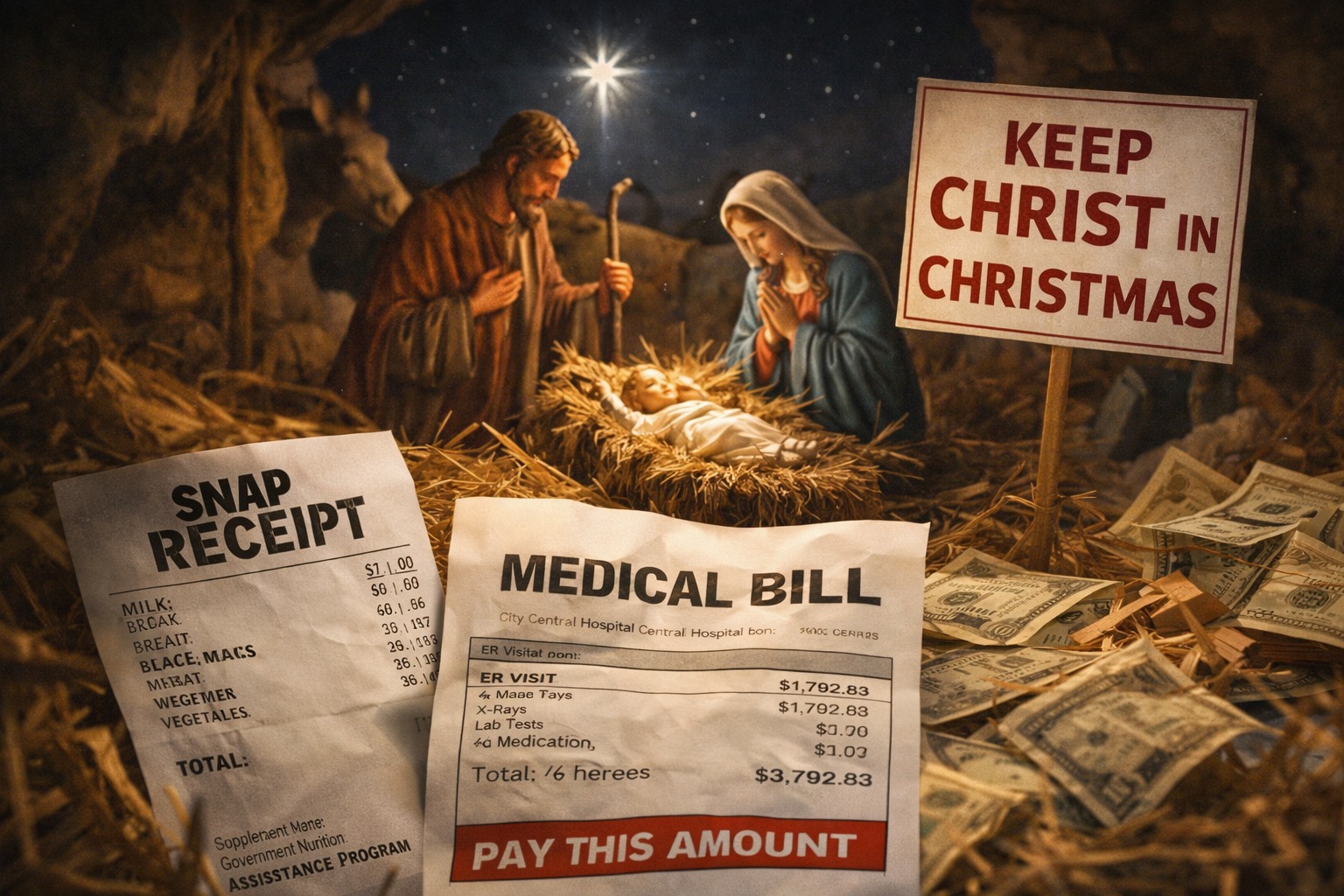 Americans Demand &lsquo;Keep Christ in Christmas,&rsquo; Ignore Everything Christ Actually Said