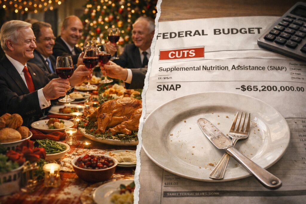 Politicians Celebrate Christmas by Cutting Food Programs the Next Morning
